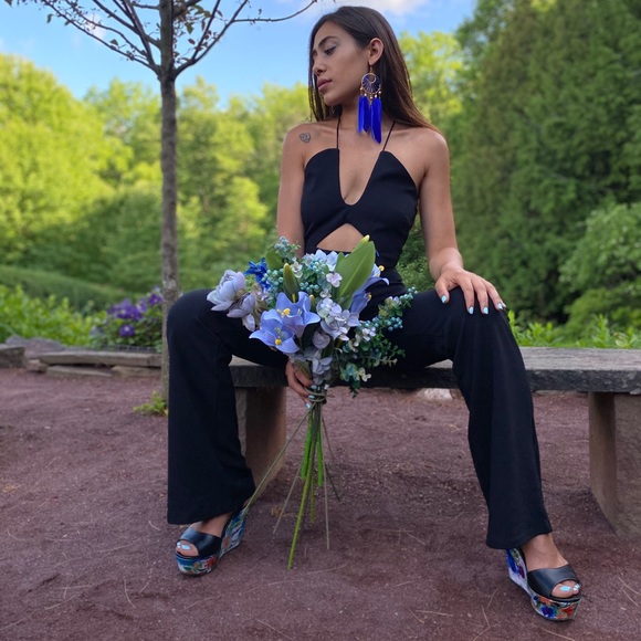 ‼️ Black  Strap Jumpsuit Romper Pants Jumper Piece - Picture 5 of 8